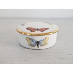 Vintage France Limoge Butterfly Trinket